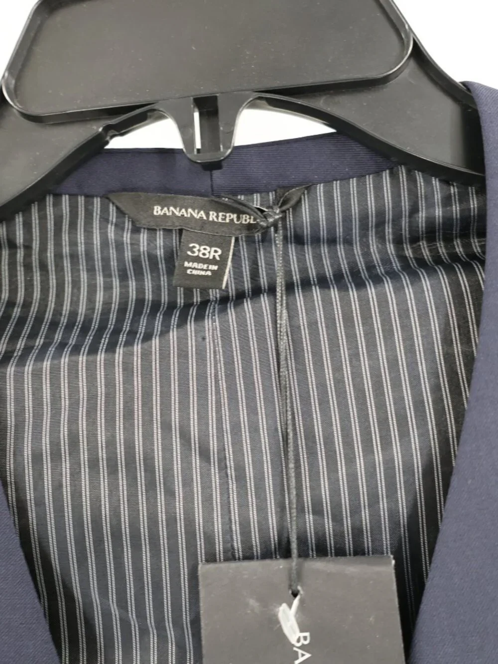 NWT Banana Republic Suit Vest Mens 38R Marzotto Wool Blend Waistcoat Blue gilet